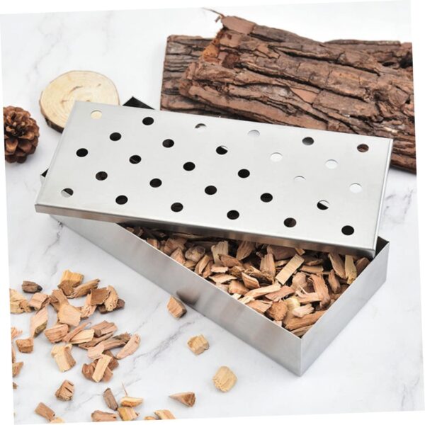 VICASKY Stainless Steel Pellet Smoker Box Bbq Tool Evenly Distributed Smoke Holes Transform Your Cooker Smoke Generator - Image 6