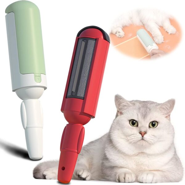 Pet Hair Remover Roller,Pack of 2 Reusable Animal Hair Removal Brush,Reusable Lint Roller,pet hair remover roller, Pet Hair for Cleaning Pet Hair on Sofas, Beds - Image 8
