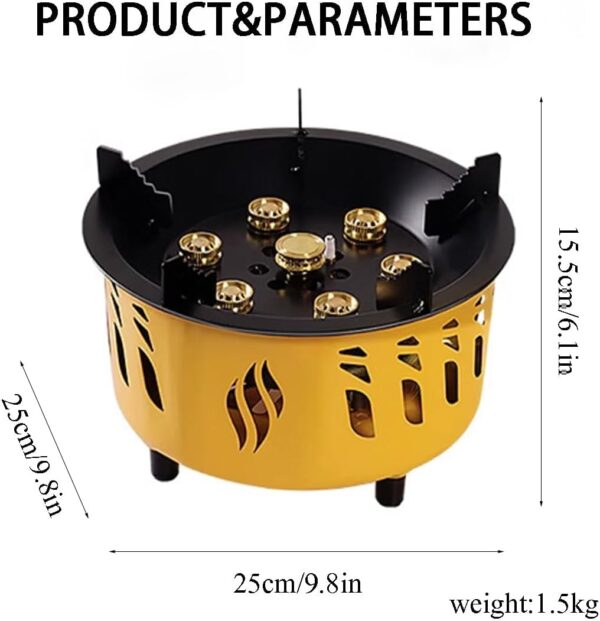 HLGKBY Outdoor Windproof Camping Stove, Portable 20KW Gases Stove, Gas Cooking Burner with Piezo Ignition & Carry Case, Backpacking Gas Stove for Outdoor Picnic - Image 9