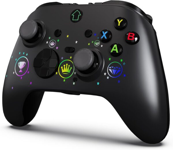 falafaso Switch Game Controller, Wireless Controller for Switch/Lite/OLED, Switch Joystick with RGB lights, Programmable Buttons, Turbo Function, Gyro Axis and Vibration(Diamond) - Image 2