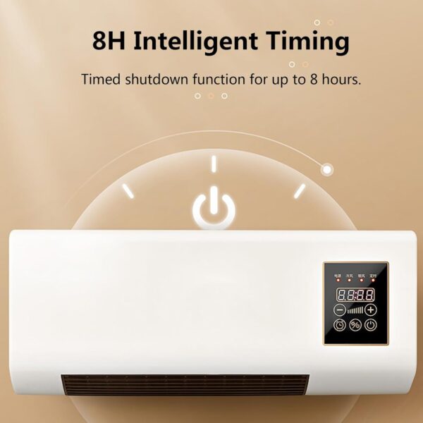 Wall Mounted Cooling Heating AC Unit - Portable Air Conditioner 2000W with Remote Control for Home Office Bedroom, Intelligent Timing Feature - Image 6