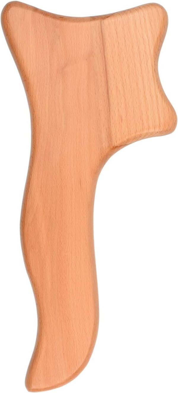 AOVNA Anti Cellulite Massage Tool Gua Sha Scraping Massage Tool Axe Wooden Massage Tool for Skin Tightening and Body Care - Image 2