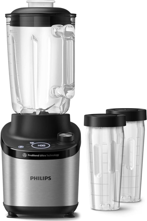 Philips Blender 7000 Series, ProBlend Ultra Technology, 1500 W Motor, 2L Capacity Jar, Quick Select Programs, with 2 BPA-free Tritan tumblers, HomeID app (HR3760/10) - Image 3