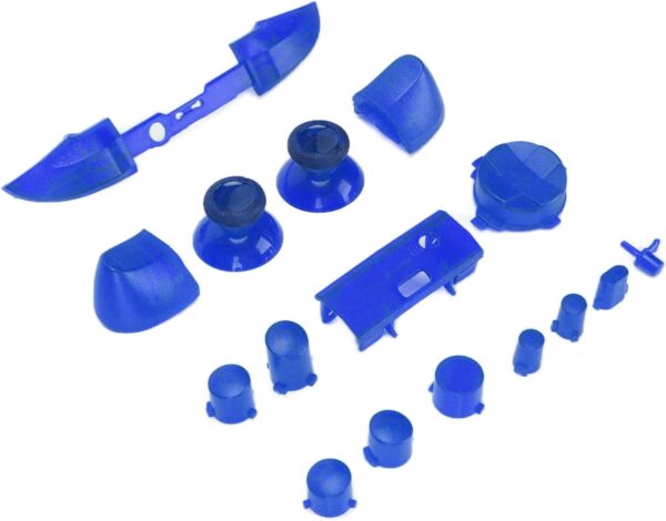 ASHATA Replacement Full Buttons Kit for Xbox, Full Trigger Module Set RT LT RB LB ABXY Buttons Game Controller Button Accessory Set, for Series X for Series S gamepad(Transparent blue) - Image 10