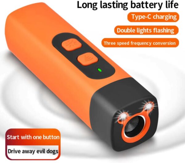 The BarkShield Pro - Bark Shield Anti Barking Device for Dogs, 2025 New Dog Bark Deterrent Device with HD Display and LED Flashlight, Stop Bad Behavior Without Yelling or Swatting (2PCS-Black) - Image 7