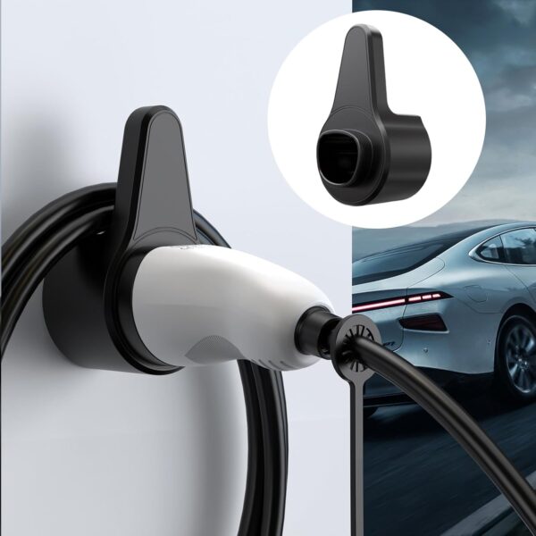 EV Charger Charging Cable Wall Mount, Charging Station for Electric Vehicles, Hanging with a Wire Hanger, Charging Station Wall Mount, Electric Vehicle Charging Cable Organiser (Tesla Specific) - Image 9