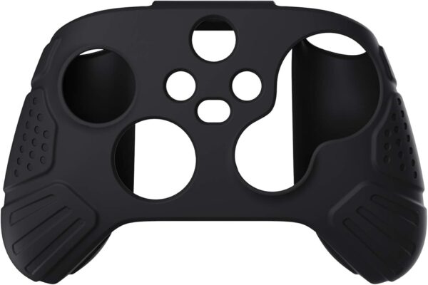 eXtremeRate PlayVital Guardian Edition Black Ergonomic Soft Anti-slip Controller Silicone Case Cover, Rubber Protector Skins with Black Joystick Caps for Xbox Series S and Xbox Series X Controller - Image 9
