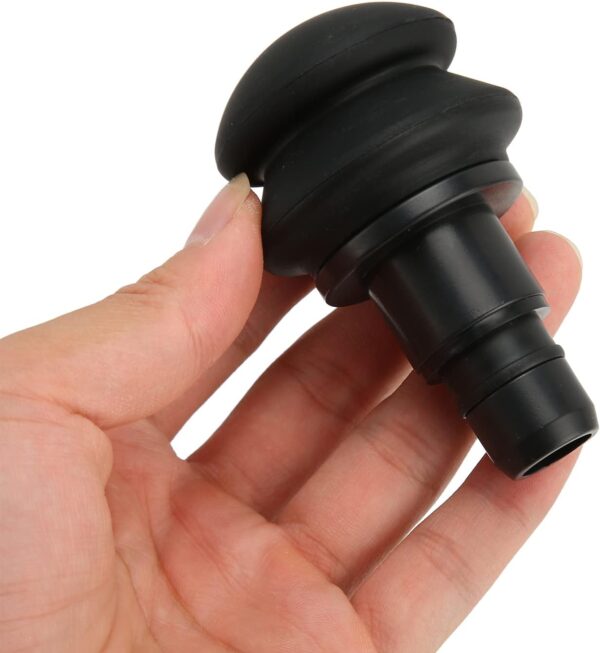 Fascia Gun Massager Head, Soft Silicone Massage Gun Replacement Head 18mm Outer Diameter Gas Pad for Buttocks - Image 3