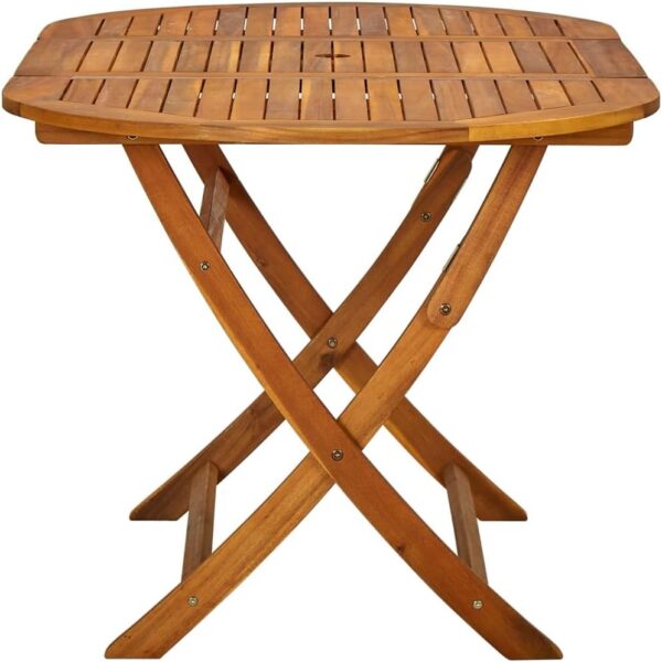 WSJHUHK Home-Outdoor Home-Outdoor Furniture Sets,7 Piece Outdoor Dining Set Solid Acacia Wood - Image 9
