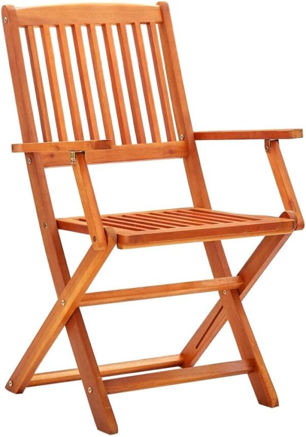 NQJIBUE Item-7 Piece Folding Outdoor Dining Set Solid Eucalyptus Wood,Outdoor Outdoor Furniture Sets - Image 3