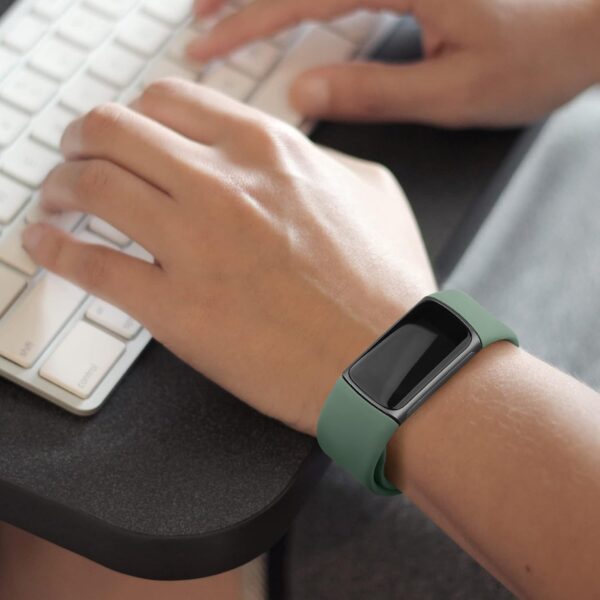 Vanjua Band Compatible with Fitbit Charge 5 Bands Women Men, Soft Silicone Adjustable Waterproof Sport Replacement Wristbands Strap for Fitbit Charge 5 Fitness Tracker Accessories - Image 10