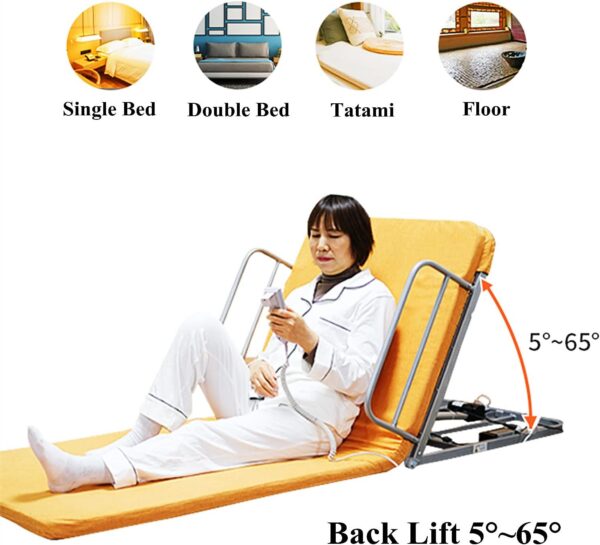 WTTTTW Electric Lifting Bed Backrest for Sitting Up in Bed, Multi-Angle Adjustable Bed Chair Tummy Tuck Pillow, Foldable Bed Backrest for Shoulder Back Support Rest - Image 3