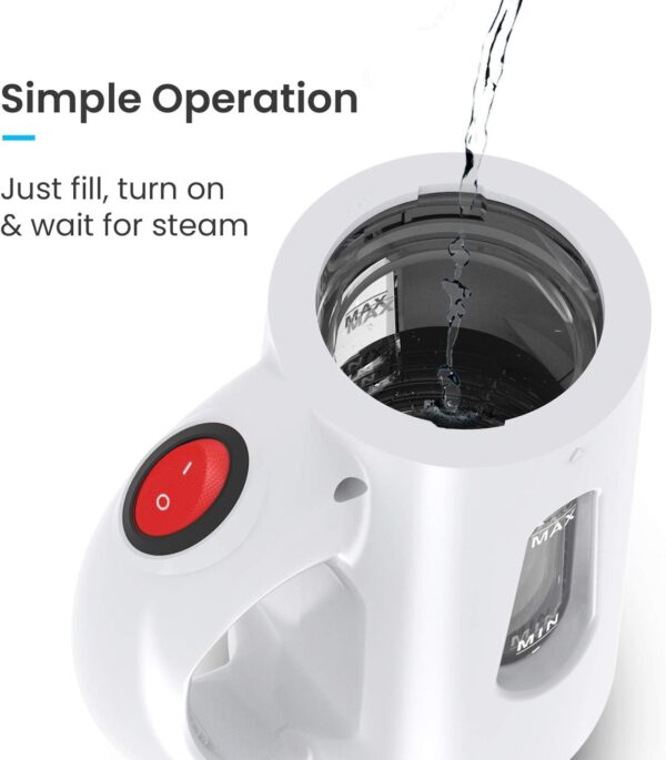 Pro Breeze® Garment Steamer 850 Watt. Compact and Portable Handheld Fabric Steamer with Ultra-Fast Heating Element and Travel Pouch - Image 9