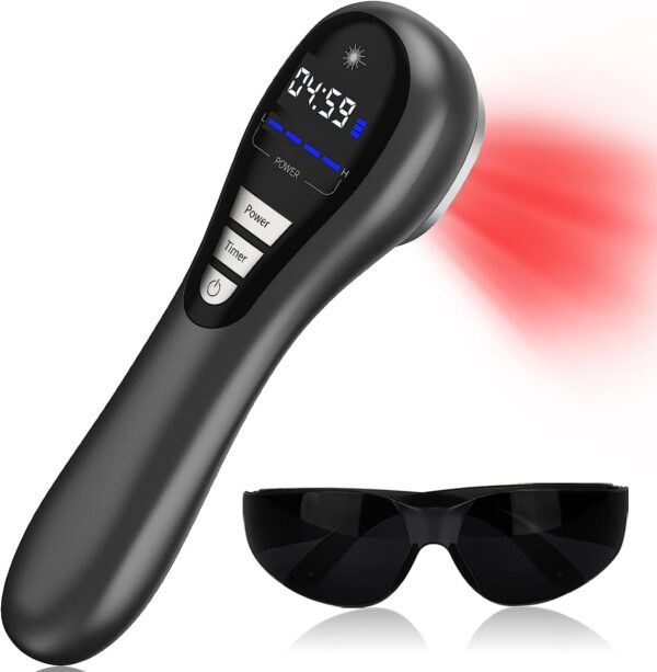 Handheld red Infrared Light Device, Cozion Cold Red Light Device Portable Infrared Light Device for Human and pet(14x650nm+3x808nm) - Image 2