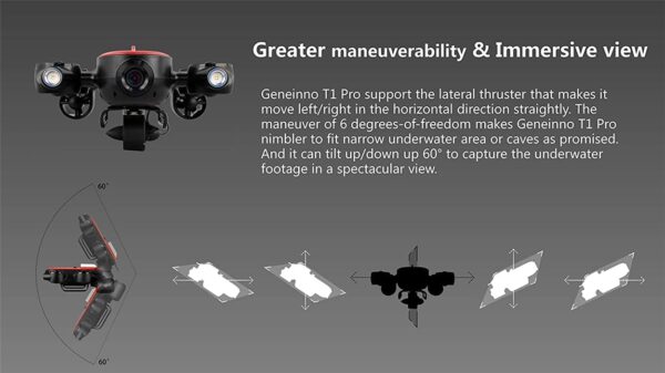 Underwater Drone ROV Robot with 4K UHD Action Camera Remote Control Shooting Under Water Camera Unmanned Submarine for Diving Fishing (150m) - Image 5