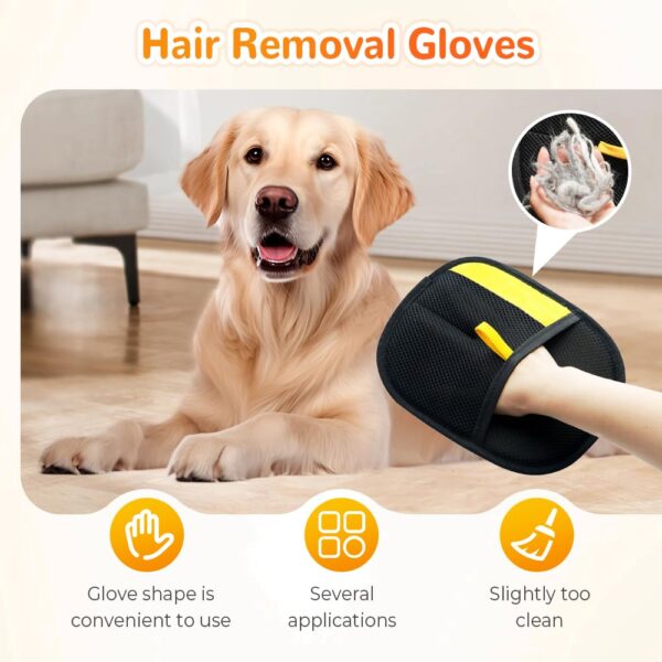 Pet Hair Remover, 2025 New Cat Dog Hair Remover, Cat Grooming Glove, Static Removal Gloves Pet Hair, Versatile Grooming Gloves for Washing, Deshedding (1) - Image 3