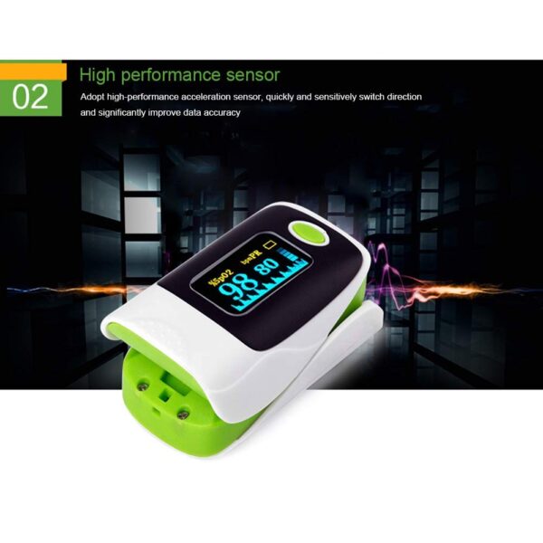 ECOSWAY Fingertip Blood Oxygen Saturation Pulse Rate OLED Screen Portable for Home - Image 5