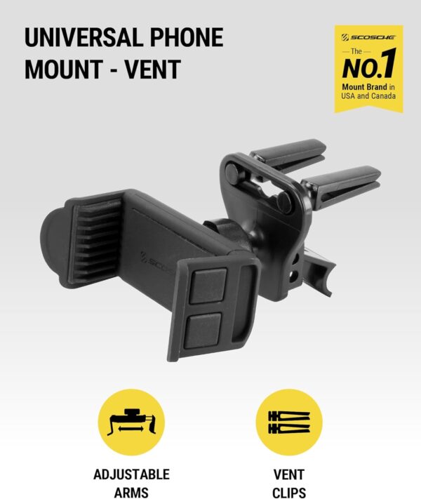 Scosche HVM2 VentMount Universal Vent Smartphone/GPS Mount for the Car - Image 3