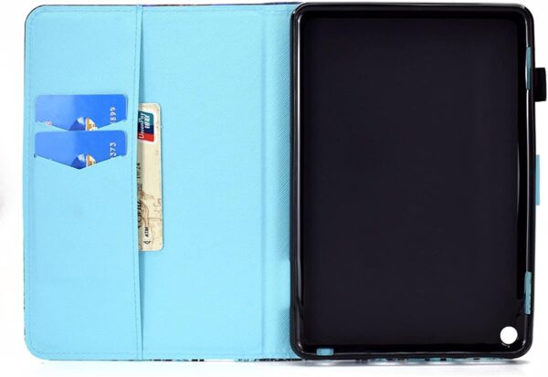 LMFULM® Case for Amazon Fire HD 8 / HD 8 Plus 2020 10th Gen (8.0 Inch) PU Leather Case Protective Shell Sleeve Skin Smart Case with Sleep/Wake Stand Holster Flip Cover Color Fish Scales - Image 5
