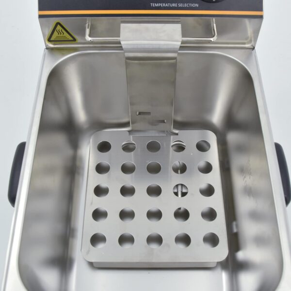 Electric Deep Fryer 6L 3000W Countertop Stainless Steel Single Tank with Lids&Basket Home, Restaurant Use - Image 6