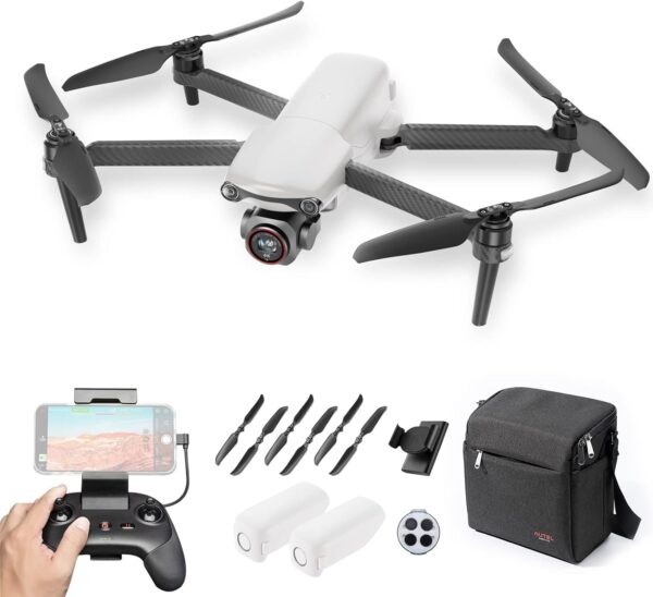 YueLi EVO Lite+ Portable Foldable Drone,3-Axis Gimbal with 6K HD Camera,1inch Image Sensor,40-Minute Flight Time,12km Video Transmission,with Avoidance Sensing RC Quadcopter(Lite+ Combo,Glacier White) - Image 2
