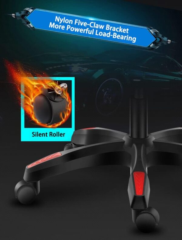 ANIFM Video Gaming Chair Racing Recliner,PC Gaming Chair with Footrest and Bluetooth Speakers Music Video Game Chair for Home and Office Comfortable anniversary - Image 8