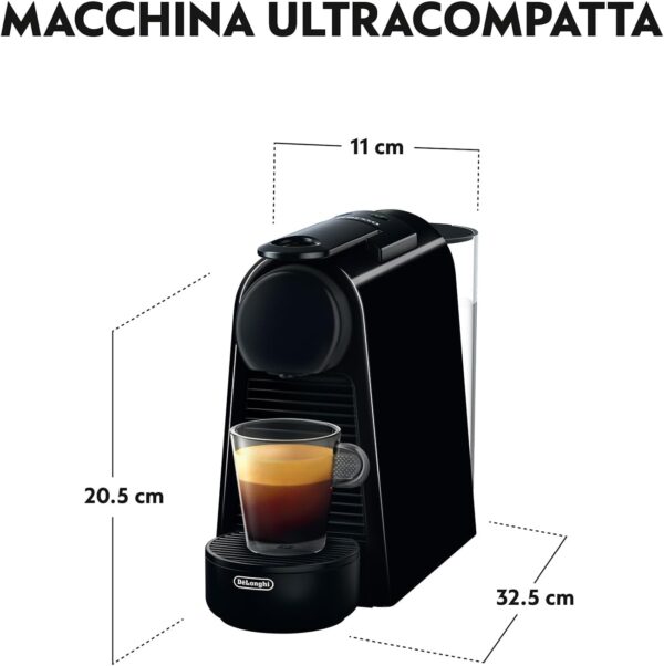Nespresso De'Longhi Essenza Mini EN85.B Semi-Automatic Coffee Machine Pod Coffee Maker 0.6 L - Image 4