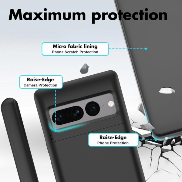 Giabuao Battery Case for Google Pixel 7 Pro, 10000mAh Slim Rechargeable Charging Case Extended Charger, Backup Battery Charger Portable Power Bank for Pixel 7 Pro (6.7") - Black - Image 6