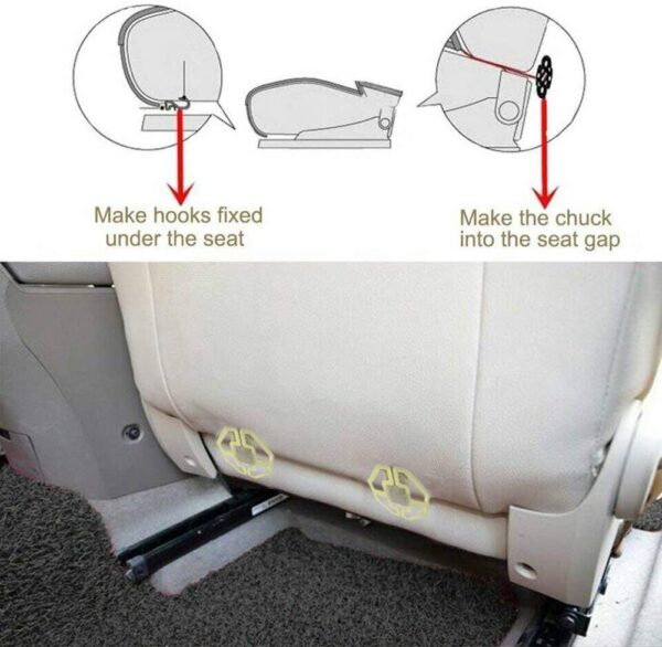 HONCENMAX Luxury Car seat Cover Cushion Pad Mat Protector for Auto Supplies for Sedan Hatchback SUV PU leather - Without Backrest - 2 Pack Front Seat Cover - Image 5