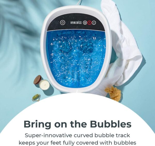 HoMedics Shiatsu Bliss Footbath with Heat Boost, Foot Spa Massager, Deep Kneading Pedicure Tub, Vibrating Bubbles with Soothing Heat, Portable at-Home Spa - Image 6