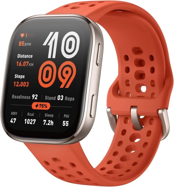 Amazfit Bip 6 Smart Watch 46mm, 14 Day Battery, 1.97" AMOLED Display, GPS & Free Maps, AI, Bluetooth Call & Text, Health, Fitness & Sleep Tracker, 140+ Workout Modes, 5 ATM Water-Resistance, Red - Image 2