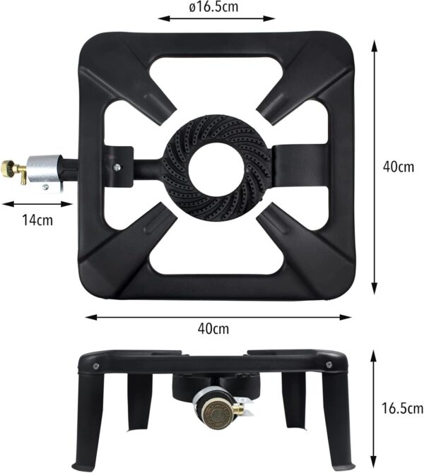 BACOENG 5.33 kw output Cast Iron Large Gas Burner Boiling Ring Restaurant Catering Camping Stove - Image 4