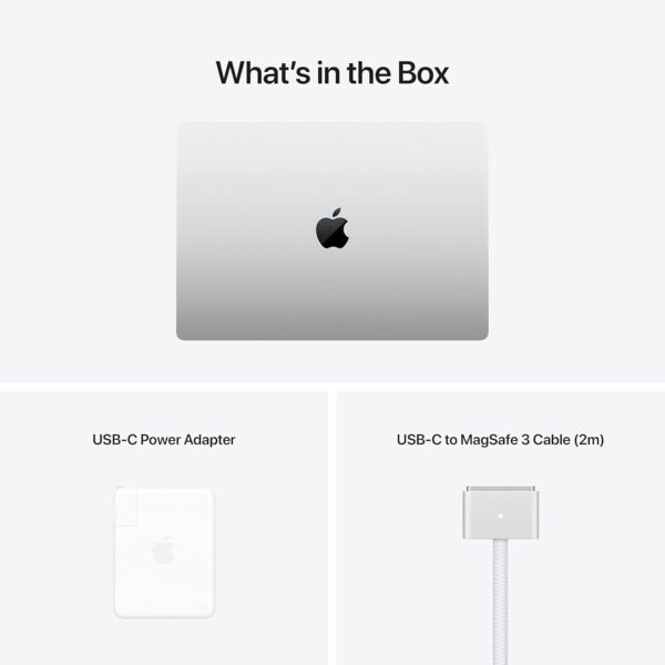 Late 2021 Apple MacBook Pro with Apple M1 Pro chip (16 inch, 16GB RAM, 512GB SSD) Silver (Renewed) - Image 7