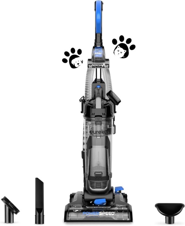 EUREKA NEU181A, PowerSpeed Bagless Upright Vacuum Cleaner, Black, Pet Turbo - Image 2