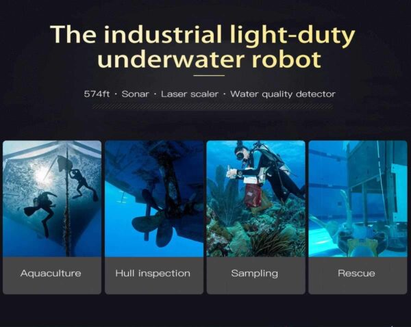 Underwater Drone ROV Robot with 4K UHD Action Camera Remote Control Shooting Under Water Camera Unmanned Submarine for Diving Fishing (150m) - Image 6