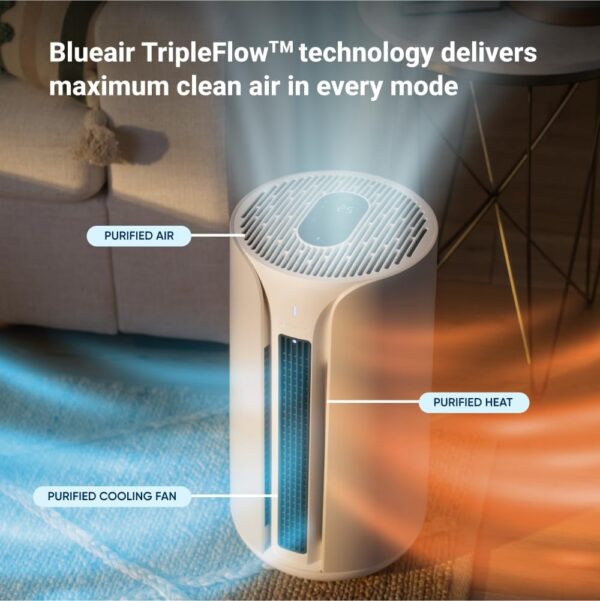 BLUEAIR ComfortPure T10i, Most Powerful 3-in-1 Smart Air Purifier & Fan: Cools, Heats & Purifies, HEPASilent Cleaner for Home, Pets, Allergies, Dust, Smoke, Odour, Purify 78 m² in 60 Mins - Image 4
