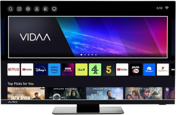 Avtex V249DS 23.8” Full HD Smart TV/DVD with built-in HD satellite decoder for Caravans, Motorhomes, Campers & Marine - Image 3