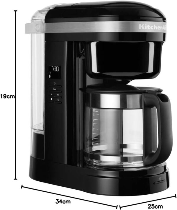 KitchenAid Drip Coffee Maker with Spiral Shower Head - Onyx Black 5KCM1208BOB - Image 7
