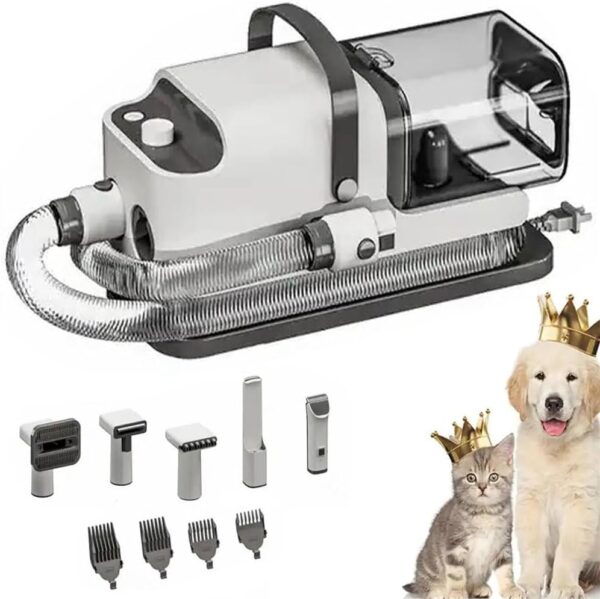Dog Grooming Vacuum Kit with 5 Pet Grooming Tools, Suction 99% Pet Hair, Low Noise, Pet Grooming&Vacuum Suction&Dryer, Pet Hair Remover, 1.8L - Image 2