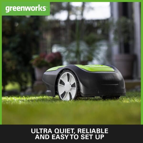 Greenworks Optimow S Robot Lawnmower for Lawns up to 300m2 with 30% Slope, Ultra Quiet, Bluetooth App Controlled, Easy to Set Up, Advanced Safety Features, Theft Protected, 3 Year Guarantee - Image 4