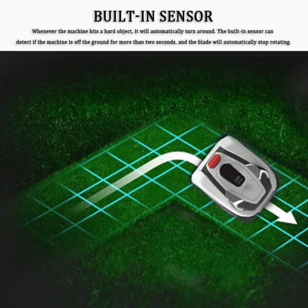 Robotic Lawn Mower, Fully Automatic robotic lawn mower with 20-50mm Cutting Height Range, Path Planning and Obstacle Avoidance, Intelligent Navigation Lawn Mower for Lawns up to 5000m² - Image 6