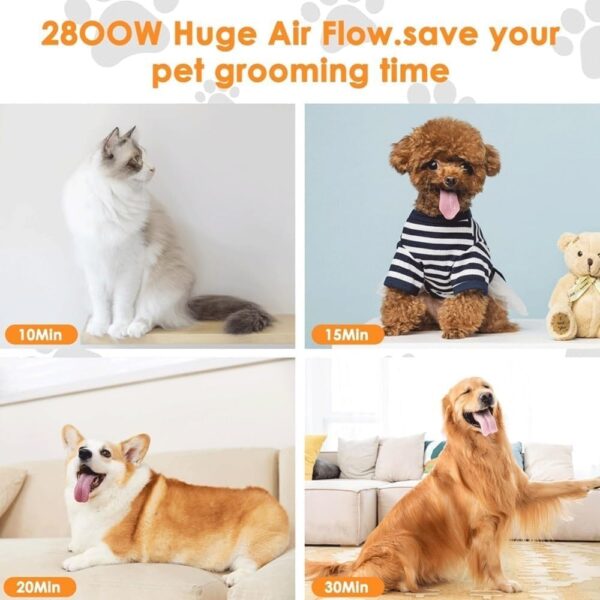 BANTASE Dog Grooming Vacuum Kit,Dog Clippers, Suction 99% Pet Hair,Professional Dog Vacuum Groomer Pet Grooming Tools For Shedding Thick & Thin Dogs Cats Pet Hair - Image 4