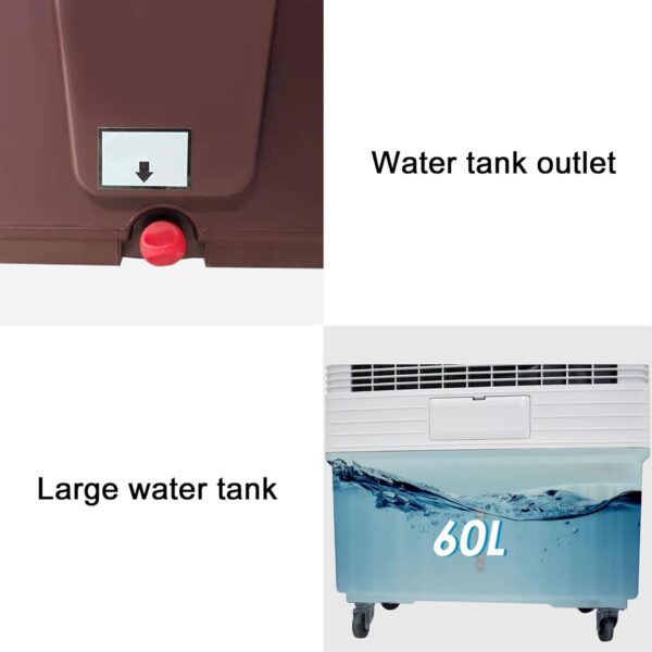Yajuer 4-in-1 Air Cooler Of Cooling, Windowless Air Conditioner W/ 4 Modes 3 Speeds, Wider Oscillation Evaporative Air Cooler, Cooler - Image 6