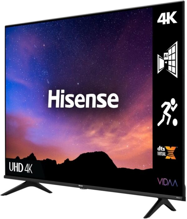 HISENSE 55A6GTUK (55 Inch) 4K UHD Smart TV, with Dolby Vision HDR, DTS Virtual X, Youtube, Netflix, Freeview Play and Alexa Built-in, Bluetooth and WiFi (2021 NEW), Operating System VIDAA - Image 4