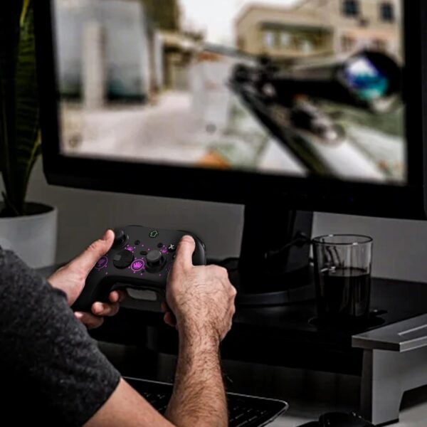 falafaso Switch Game Controller, Wireless Controller for Switch/Lite/OLED, Switch Joystick with RGB lights, Programmable Buttons, Turbo Function, Gyro Axis and Vibration(Diamond) - Image 8