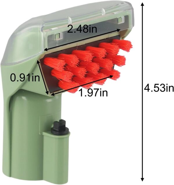 Tough Stain Brush Tool 3 Inch Upholstery Tool - For Bissell Little-Green - For ProHeat 1425 Series Carpet Cleaners - For Models 1844 2290 50Y6 3194 1200 1400 Series(Green) - Image 8