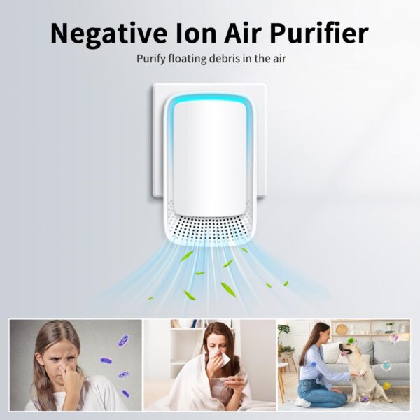 Air Purifier, Dayear Plug-in Negative Ion Air Purifier for bedroom/home, Purify Smell, Suitable for Toilets/Living Room/Pet Room(3 Pack) - Image 5