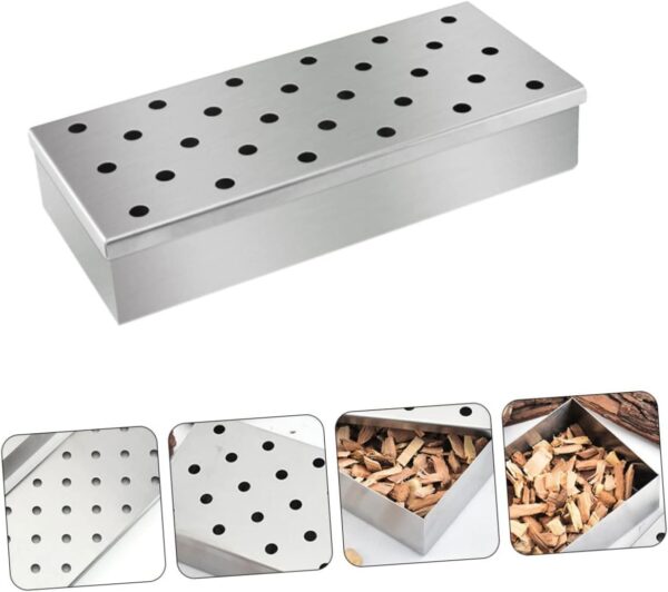 VICASKY Stainless Steel Pellet Smoker Box Bbq Tool Evenly Distributed Smoke Holes Transform Your Cooker Smoke Generator - Image 10