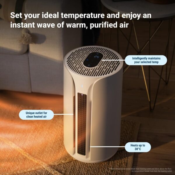 BLUEAIR ComfortPure T10i, Most Powerful 3-in-1 Smart Air Purifier & Fan: Cools, Heats & Purifies, HEPASilent Cleaner for Home, Pets, Allergies, Dust, Smoke, Odour, Purify 78 m² in 60 Mins - Image 9
