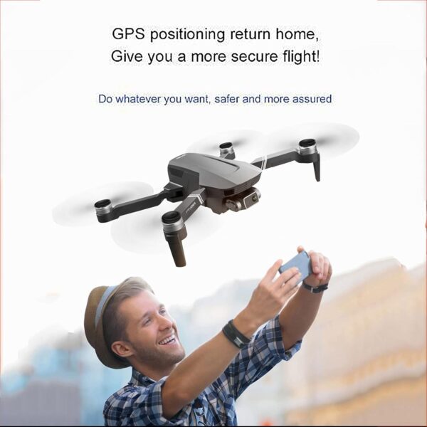 6K ESC Drones with cameras are for beginners with UHD Camera for Adults And kids,Two-axis gimbal brushless motor Drones with cameras are for beginners,GPS Remote Control Folding Quadcopter,r - Image 4